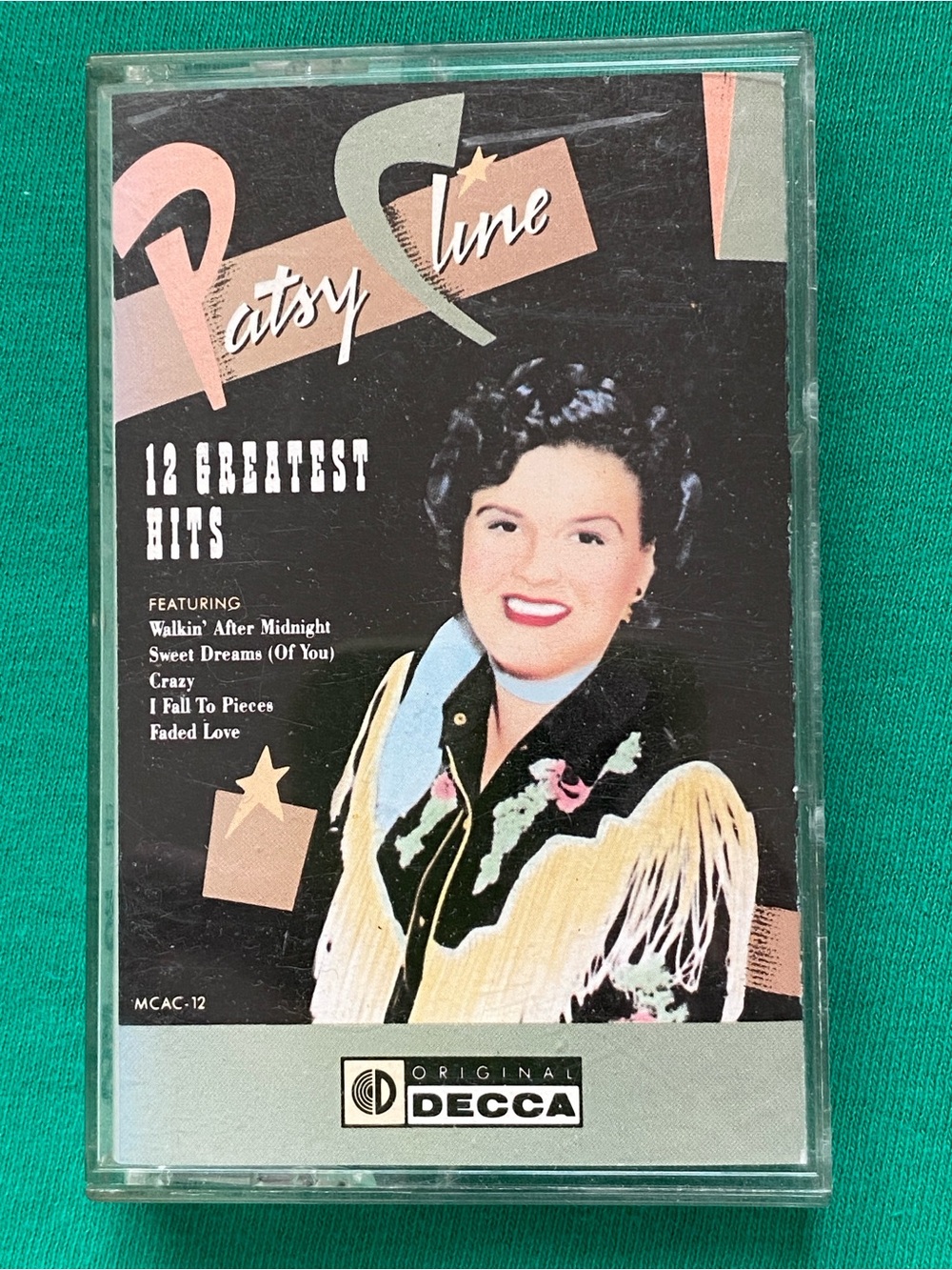 Patsy Cline - Cassette Tape - 12 Greatest Hits